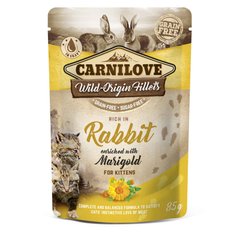 Carnilove Kitten Rabbit Marigold - Влажный корм для котят с кроликом и календулой, 85 г