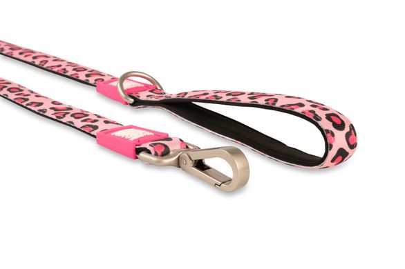 Поводок Short Leash - Leopard Pink S